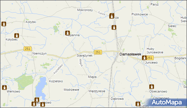 mapa Starężyn, Starężyn na mapie Targeo