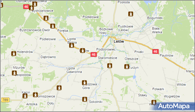 mapa Staromieście, Staromieście na mapie Targeo