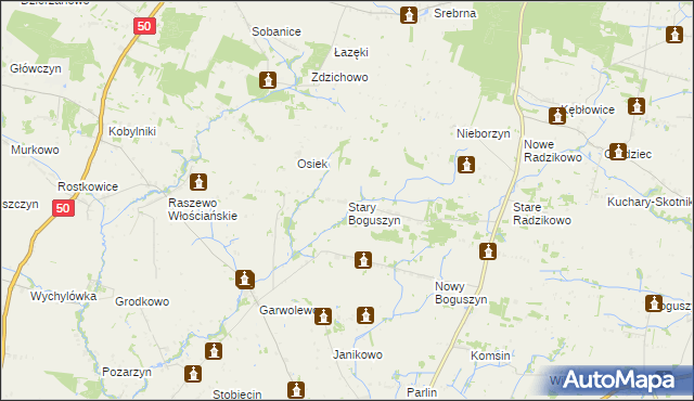 mapa Stary Boguszyn, Stary Boguszyn na mapie Targeo