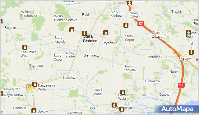 mapa Stary Kobylnik, Stary Kobylnik na mapie Targeo