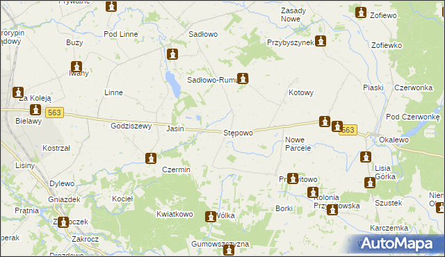 mapa Stępowo, Stępowo na mapie Targeo