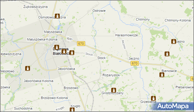 mapa Stock, Stock na mapie Targeo