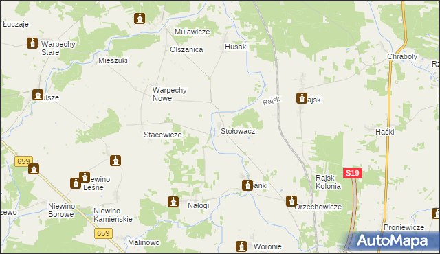 mapa Stołowacz, Stołowacz na mapie Targeo