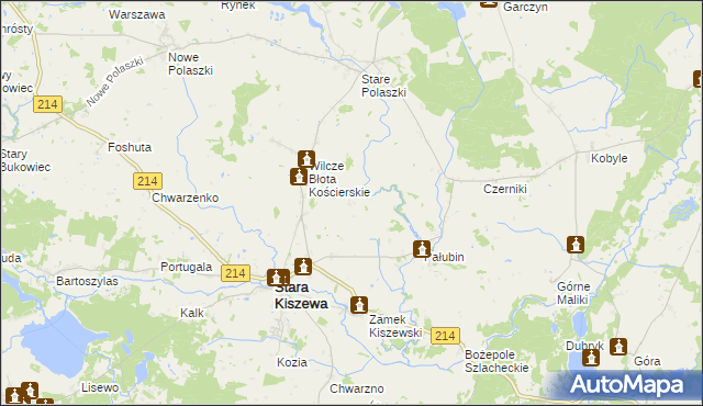 mapa Strzelki, Strzelki na mapie Targeo