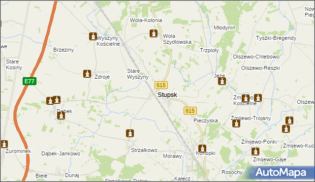 mapa Stupsk, Stupsk na mapie Targeo