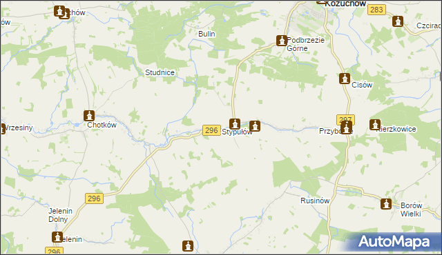 mapa Stypułów, Stypułów na mapie Targeo