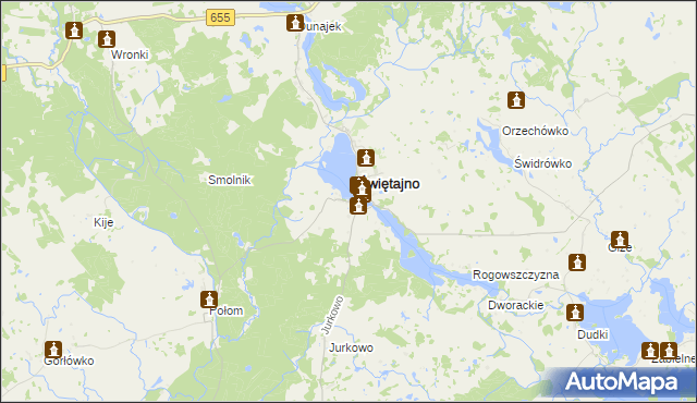 mapa Sulejki, Sulejki na mapie Targeo