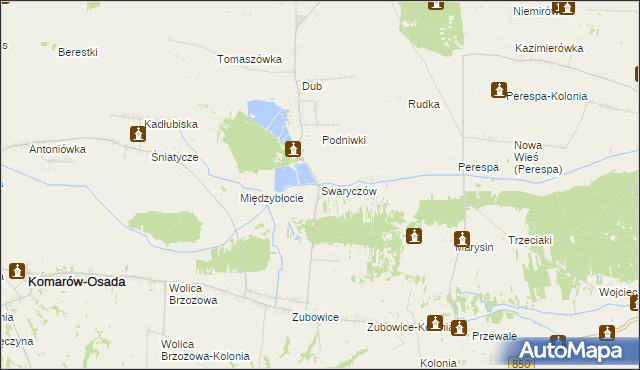 mapa Swaryczów, Swaryczów na mapie Targeo