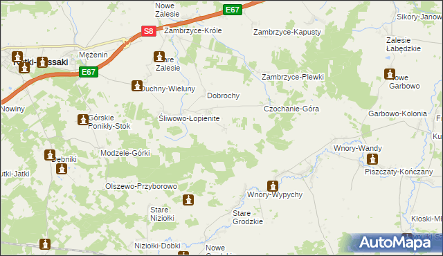 mapa Świątki-Wiercice, Świątki-Wiercice na mapie Targeo