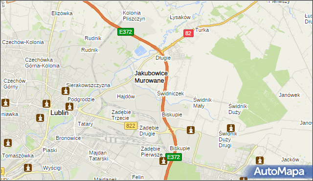 mapa Świdniczek, Świdniczek na mapie Targeo