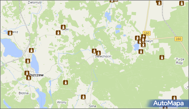 mapa Świechocin, Świechocin na mapie Targeo