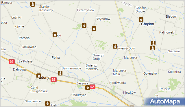 mapa Świeryż Drugi, Świeryż Drugi na mapie Targeo