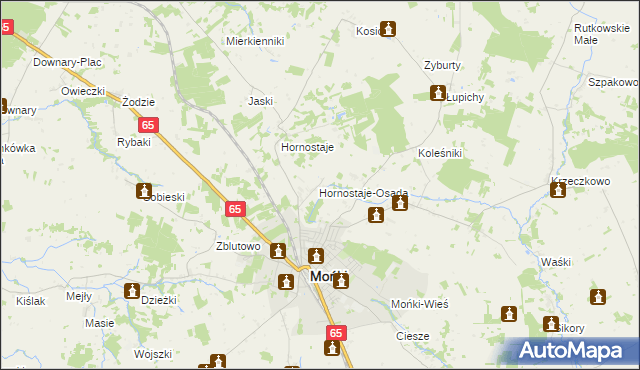 mapa Świerzbienie, Świerzbienie na mapie Targeo