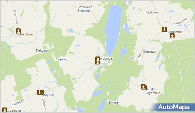 mapa Swobnica, Swobnica na mapie Targeo