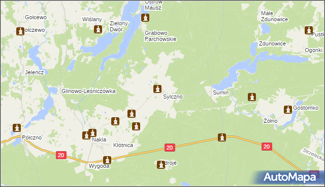 mapa Sylczno, Sylczno na mapie Targeo