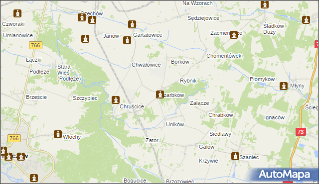 mapa Szarbków, Szarbków na mapie Targeo