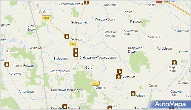 mapa Szczepanki gmina Sierpc, Szczepanki gmina Sierpc na mapie Targeo