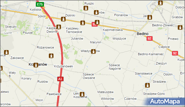 mapa Szewce-Walentyna, Szewce-Walentyna na mapie Targeo