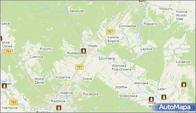 mapa Sztombergi, Sztombergi na mapie Targeo