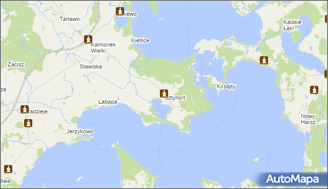 mapa Sztynort, Sztynort na mapie Targeo