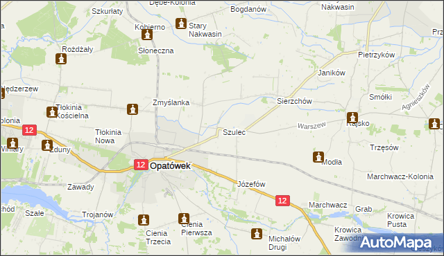 mapa Szulec, Szulec na mapie Targeo