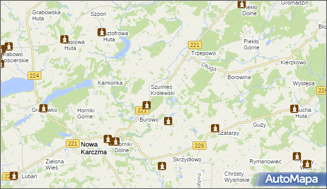 mapa Szumleś Szlachecki, Szumleś Szlachecki na mapie Targeo