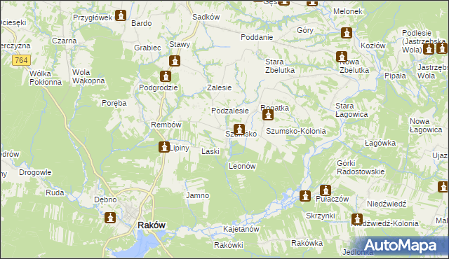 mapa Szumsko, Szumsko na mapie Targeo