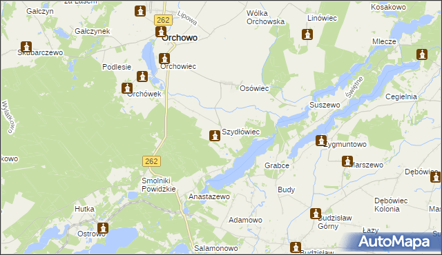 mapa Szydłówiec, Szydłówiec na mapie Targeo