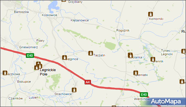 mapa Taczalin, Taczalin na mapie Targeo