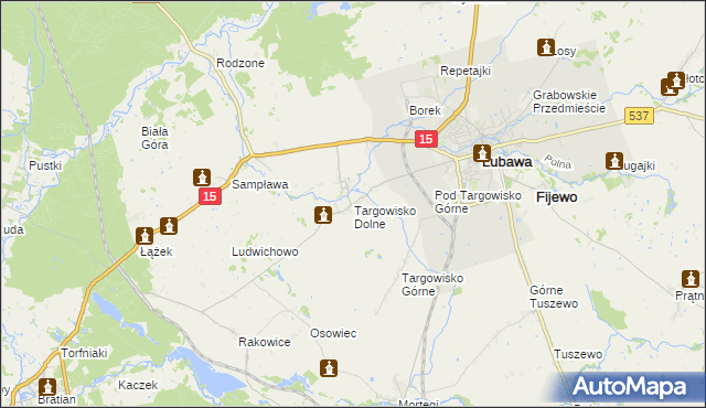 mapa Targowisko Dolne, Targowisko Dolne na mapie Targeo