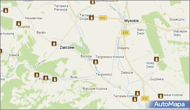 mapa Targowisko-Kolonia, Targowisko-Kolonia na mapie Targeo