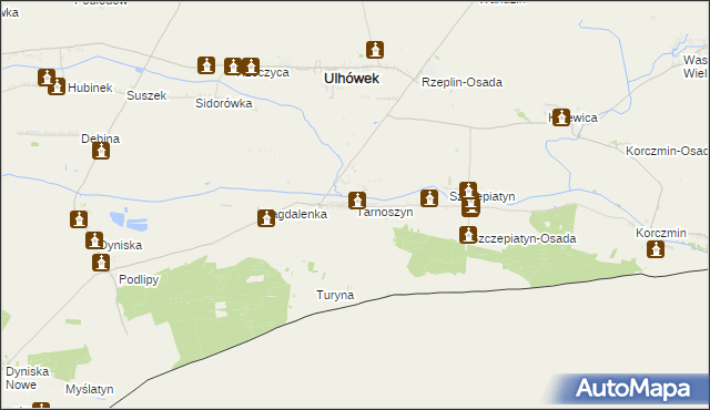 mapa Tarnoszyn, Tarnoszyn na mapie Targeo