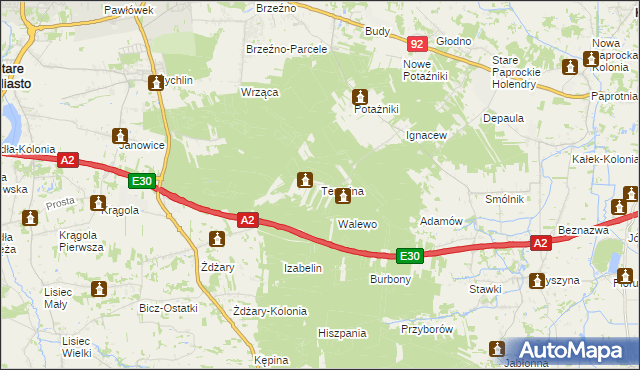 mapa Teresina, Teresina na mapie Targeo