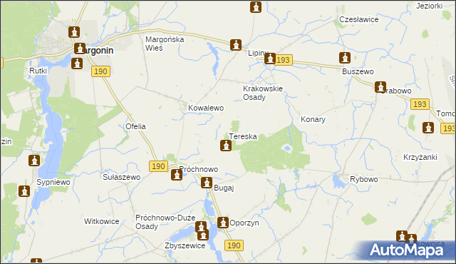 mapa Tereska, Tereska na mapie Targeo