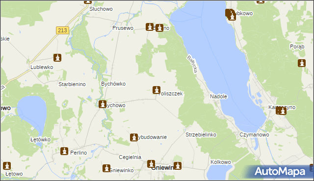 mapa Toliszczek, Toliszczek na mapie Targeo