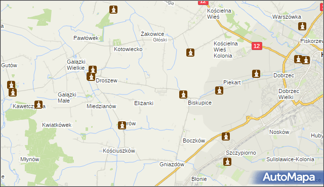 mapa Trkusów, Trkusów na mapie Targeo