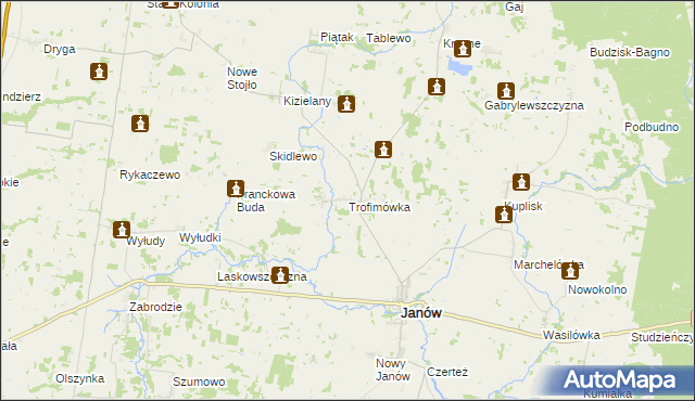 mapa Trofimówka, Trofimówka na mapie Targeo