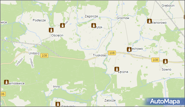 mapa Truskolas, Truskolas na mapie Targeo