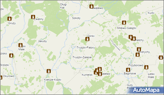 mapa Truszki-Kucze, Truszki-Kucze na mapie Targeo