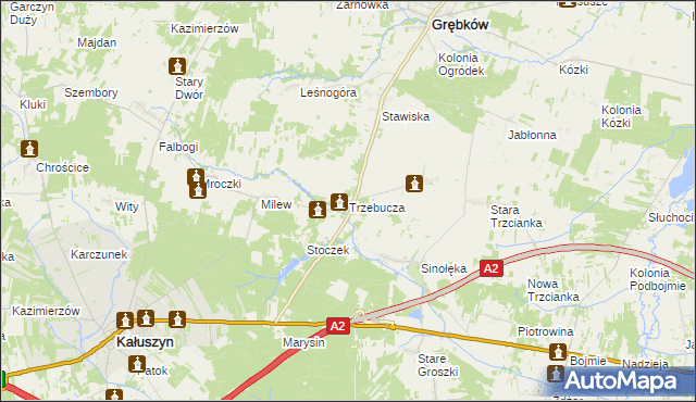 mapa Trzebucza, Trzebucza na mapie Targeo