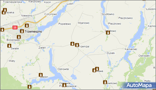 mapa Trzemżal, Trzemżal na mapie Targeo