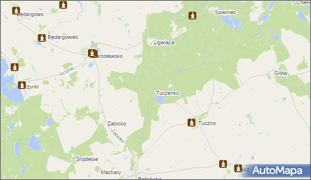 mapa Tuczenko, Tuczenko na mapie Targeo