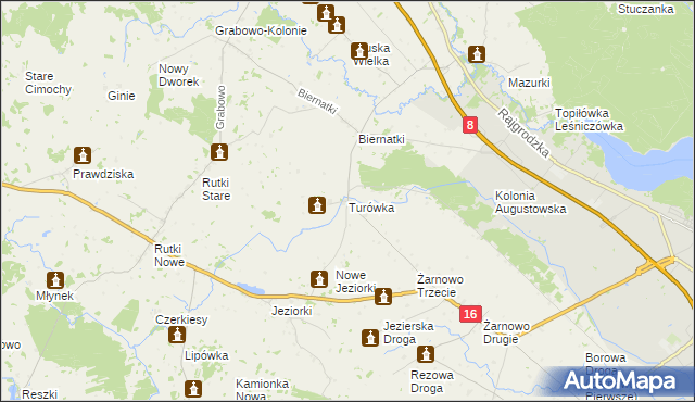 mapa Turówka, Turówka na mapie Targeo