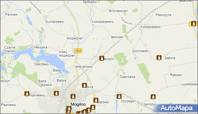 mapa Twierdziń, Twierdziń na mapie Targeo