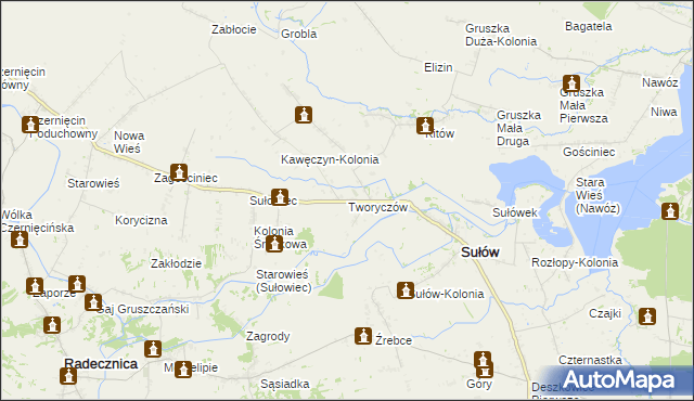 mapa Tworyczów, Tworyczów na mapie Targeo