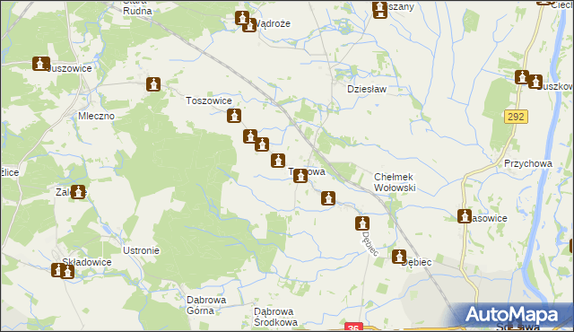 mapa Tymowa gmina Ścinawa, Tymowa gmina Ścinawa na mapie Targeo