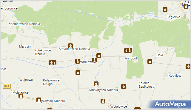 mapa Ubrodowice, Ubrodowice na mapie Targeo