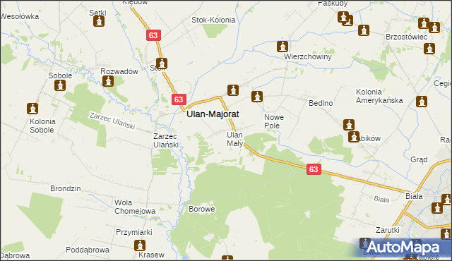 mapa Ulan Mały, Ulan Mały na mapie Targeo