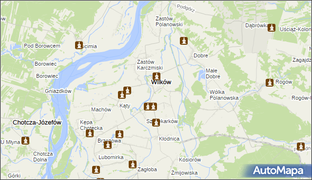 mapa Urządków, Urządków na mapie Targeo