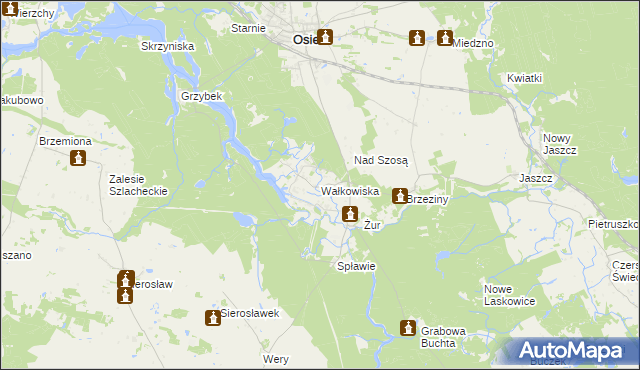 mapa Wałkowiska, Wałkowiska na mapie Targeo